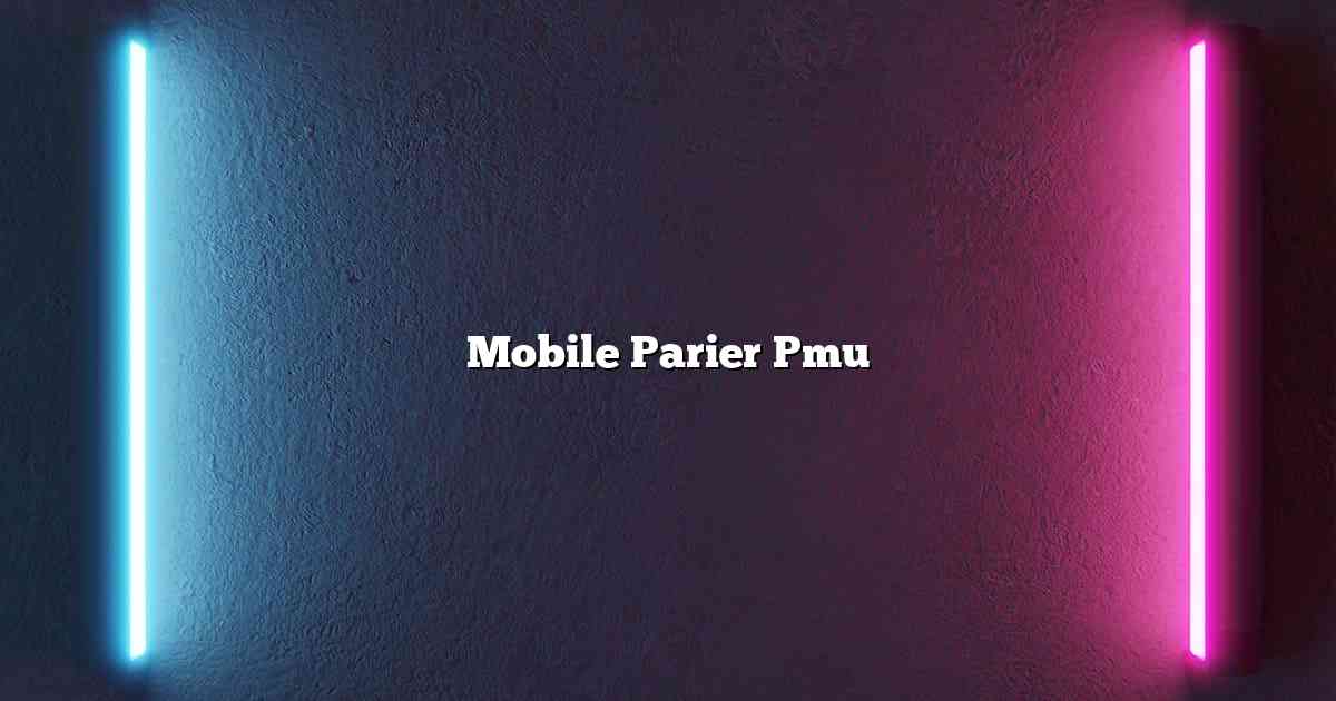 Mobile Parier Pmu